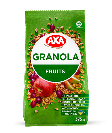 CRISPY GRANOLA WITH FRUITS