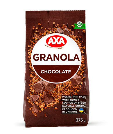 CRISPY GRANOLA WITH CHOCOLATE