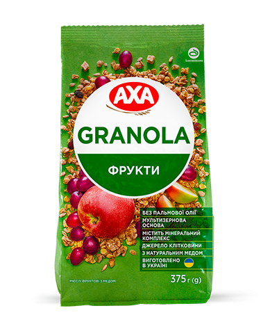 ГРАНОЛА ХРУСТКА З ФРУКТАМИ