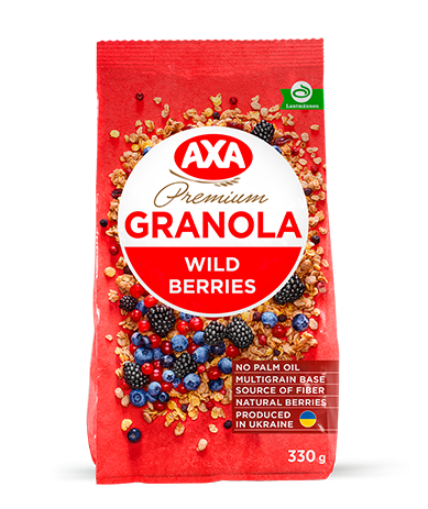 CRISPY GRANOLA WITH WILD BERRIES