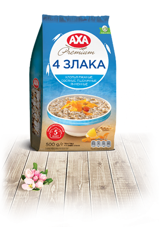 AXA PREMIUM. 4 cereal flakes