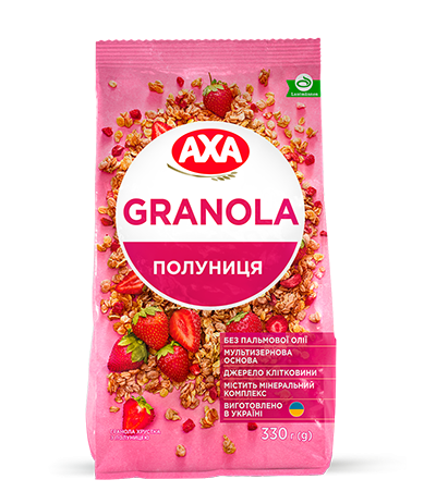 ГРАНОЛА ХРУСТКА З ПОЛУНИЦЕЮ