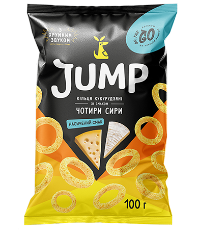 Снек кільця зі смаком чотири сири