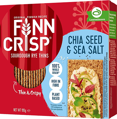 FINN CRISP Сухарики житні з чіа та морською сіллю