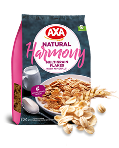 Multigrain flakes enriched with minerals