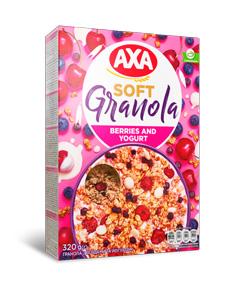 Granola with berries and yogurt 